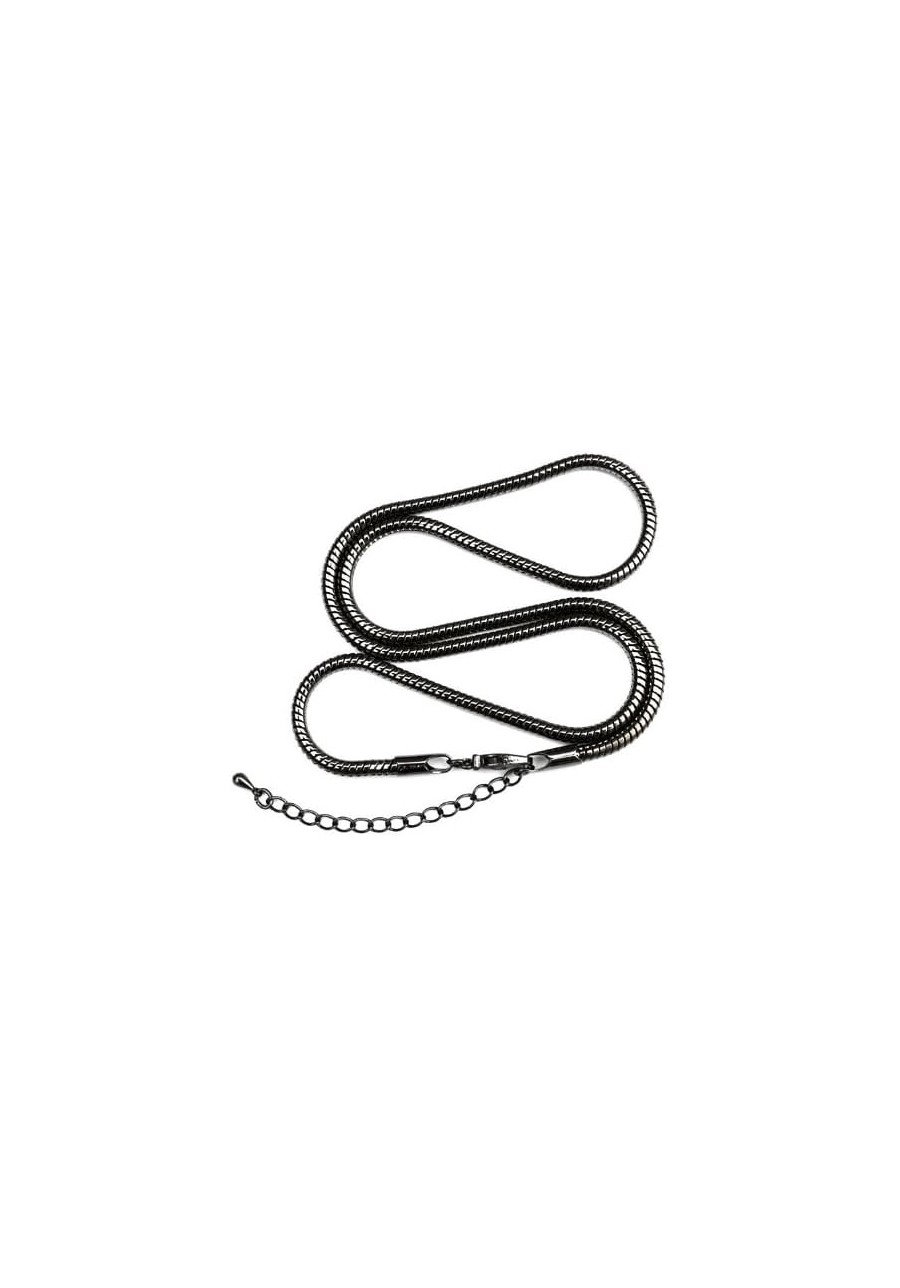 Gunmetal 3mm Calypso Snake Chain Necklace - 18 $13.41 Chains