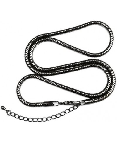 Gunmetal 3mm Calypso Snake Chain Necklace - 18 $13.41 Chains