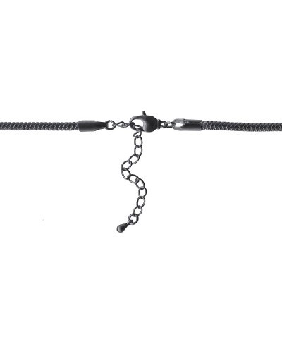 Gunmetal 3mm Calypso Snake Chain Necklace - 18 $13.41 Chains