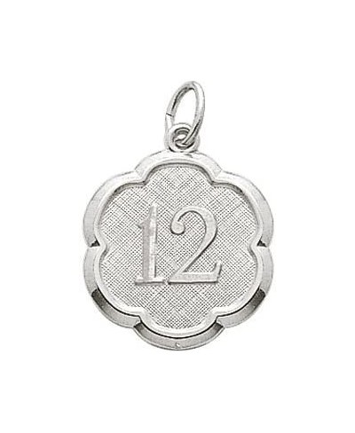 Number 12 Charm Sterling Silver $33.26 Charms & Charm Bracelets