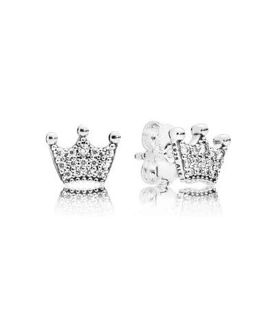 Enchanted Crowns Clear CZ $47.55 Stud