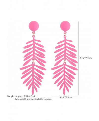 Palm Leaf Earrings for Women Tropical Leaf Dangle Earrings Boho leaf Statement Earrings Fashion Jewelry Gift $11.32 Drop & Da...