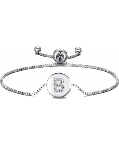 Initial Friendship Bracelet Letter B Created with Crystals $14.50 Link