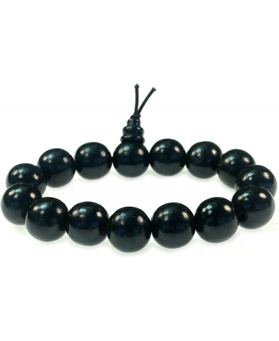 12mm Tibetan Buddha Prayer Mala Black Wood Bracelet -W019 $9.26 Strand