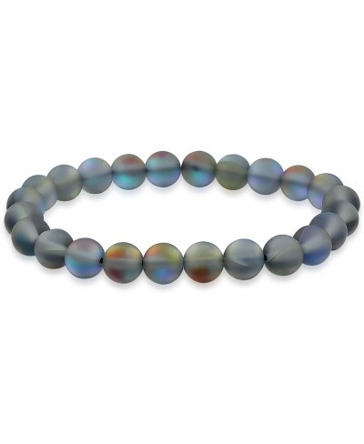 Natural Multi Color Semi Precious Gemstone Round Bead 8MM Strand Stackable Stretch Bracelet for Women Men Teen Unisex $11.91 ...