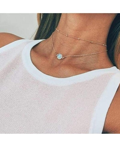 Boho Choker Necklaces Gold Beads Necklace Chain Jewelry for Women and Grils $9.56 Chokers