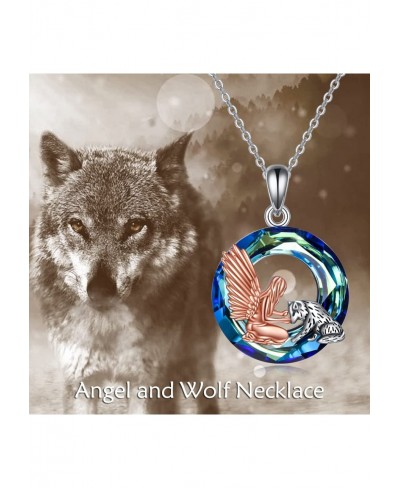 Animal Necklace Sterling Silver Butterfly Cat Dog Unicorn Wolf Phoenix Frog Mushroom Necklaces with Crystal Abalone Shell Jew...