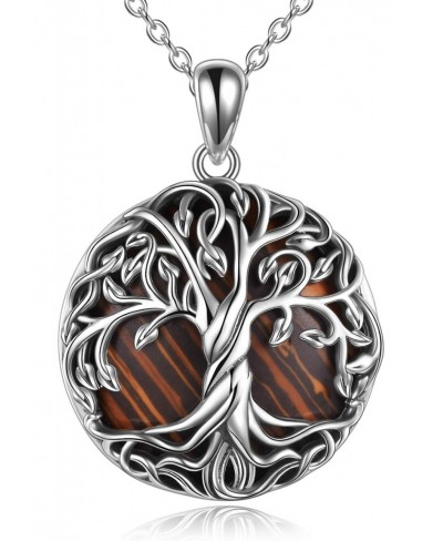 Tree of Life Necklace Sterling Silver Celtic Family Tree Pendant for Women Tree of Life Pendant Jewelry Valentine's Day Gifts...