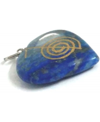 Lapis Lazuli Stone CHO KU REI Engraved Heart Shaped Pendant $14.15 Pendants & Coins