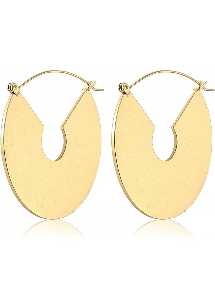 18K Gold Plated Tribal Bohemian Round Disc Earrings for Women Coin Dangling Drop Boho Jewelry $17.72 Drop & Dangle