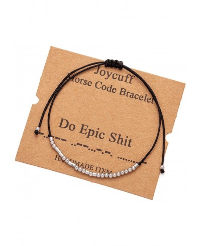 Inspirational Morse Code Encouragement Bracelets for Women Funny Jewelry Gifts for Teen Girls Daughter Sister Best Friend Fri...