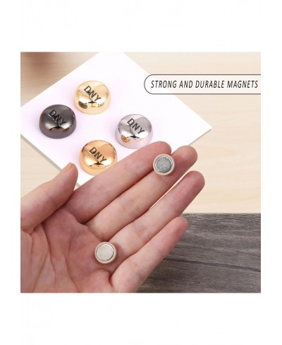 Hijab Magnets Commercial Strength Magnetic Hijab Pins Round Shapes [Packs of 4] Gold and Silver $24.34 Brooches & Pins