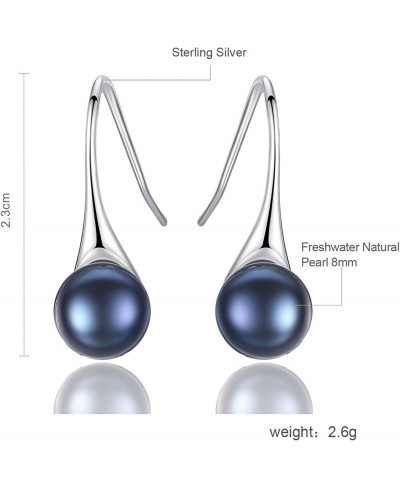 Freshwater Pearl Earrings Dangle Drop Sterling Silver Earrings 8-9mm Cultured Pearl Fine Jewelry for Women Girls $9.87 Drop &...