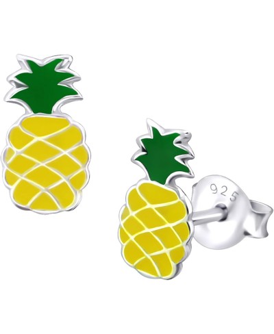 9mm Pineapple Ear Studs Earrings Push Back 925 Sterling Silver $19.09 Stud