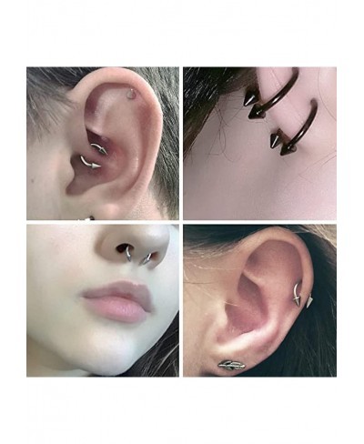 16G 316L Stainless Steel Nose Rings Cartilage Ear Septum Piercings Helix Tragus Horseshoe 10mm 18Pcs-24Pcs $17.02 Piercing Je...