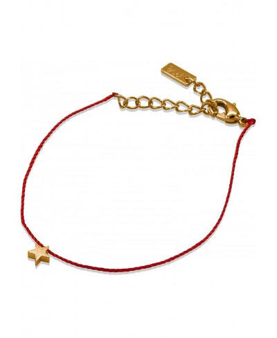 Dainty Simple Brush Textured Charm Red Cord Bracelet $18.22 Charms & Charm Bracelets