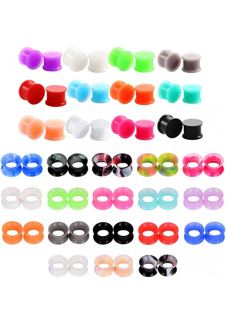 Silicone Ear Gauges Plugs Stretching Kit Flesh Tunnels Expander … $13.77 Piercing Jewelry