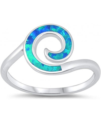 Sterling Silver Swirl Ring $22.51 Bands