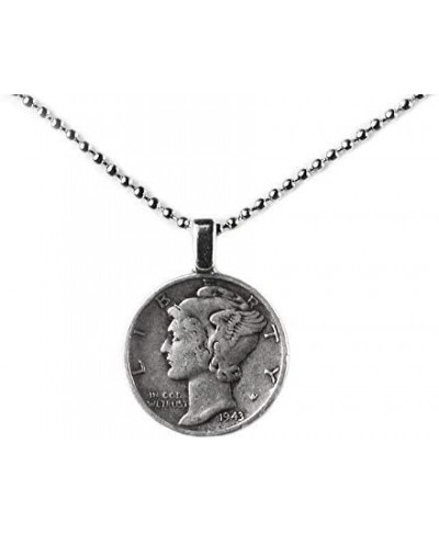 Mercury Dime Statement Pendant Necklace $20.93 Pendants & Coins