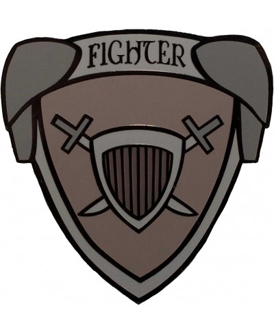 Fighter Class Shield - 1.5" Enamel Pin Great for Tabletop Gamers $10.63 Brooches & Pins