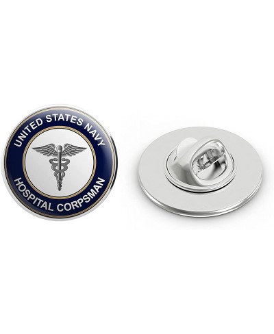 US Navy Hospital Corpsman HM Military Veteran USA Pride Served Gift Metal 0.75" Lapel Hat Pin Tie Tack Pinback $9.63 Brooches...