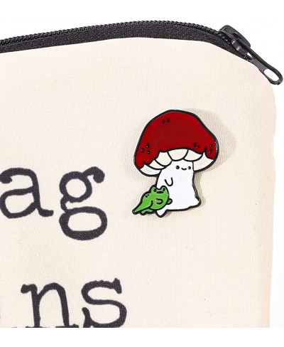 Mushroom and Frog Hard Enamel Pins - Cute Kawaii Nature Outdoors Lapel Pins Badge Brooch pins for women $8.26 Brooches & Pins