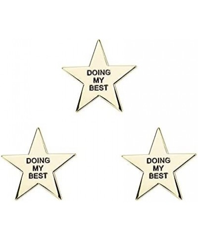 Pack 3PCS Doing My Best Lapel Pins Brooches Badges (3PCS) $10.26 Brooches & Pins