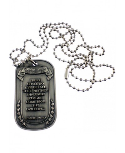 Christian Christ Religion Jesus St Michael Archangel Double Sided Pewter Logo Symbols - All Metal Military Dog Tag Luggage Ta...