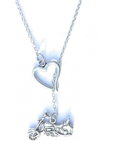 I Love Motorcycle Silver Lariat Y Necklace. $23.61 Y-Necklaces