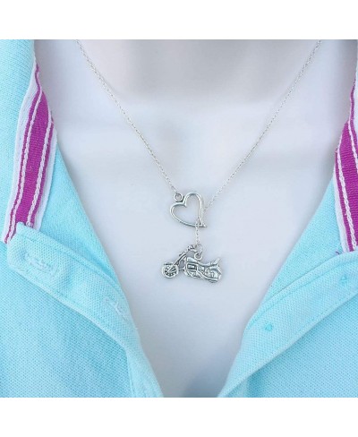 I Love Motorcycle Silver Lariat Y Necklace. $23.61 Y-Necklaces