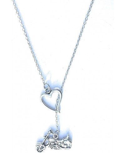 I Love Motorcycle Silver Lariat Y Necklace. $23.61 Y-Necklaces