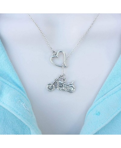 I Love Motorcycle Silver Lariat Y Necklace. $23.61 Y-Necklaces