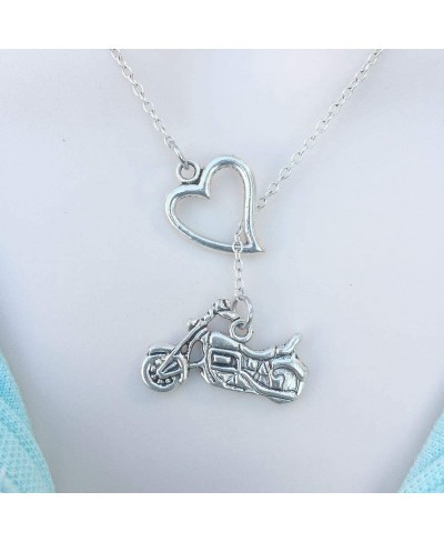 I Love Motorcycle Silver Lariat Y Necklace. $23.61 Y-Necklaces