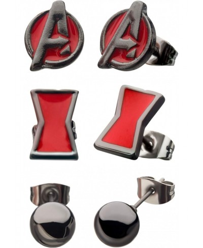 Black Widow Movie Earrings 3-Piece Set $19.87 Stud