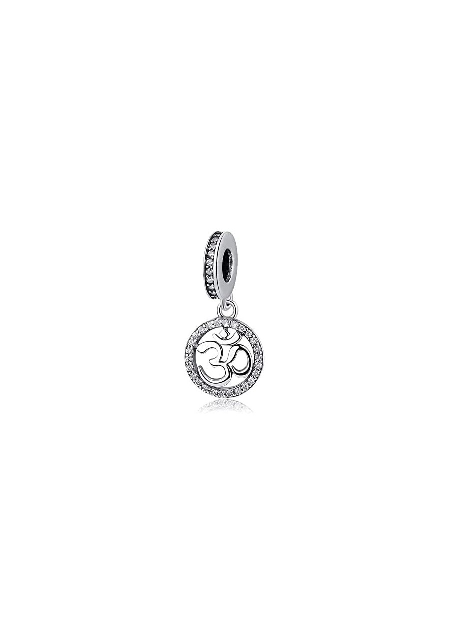 Om Ohm Aum Symbol Hindu Yoga Mediation 925 Sterling Silver Charm Bead Pendant fits Pandora Bracelets & Necklaces & More $26.2...