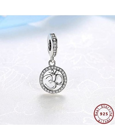 Om Ohm Aum Symbol Hindu Yoga Mediation 925 Sterling Silver Charm Bead Pendant fits Pandora Bracelets & Necklaces & More $26.2...