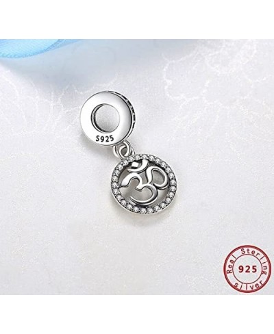 Om Ohm Aum Symbol Hindu Yoga Mediation 925 Sterling Silver Charm Bead Pendant fits Pandora Bracelets & Necklaces & More $26.2...