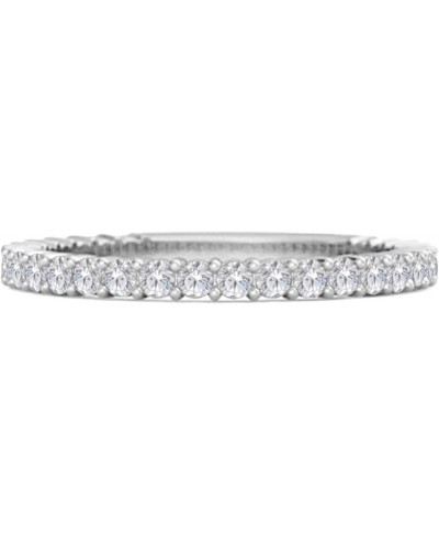 Multi Choice Your Gemstone 925 Sterling Silver Thin Stacking Rings 0.60 Ct Eternity Raquel Band $18.68 Eternity Rings