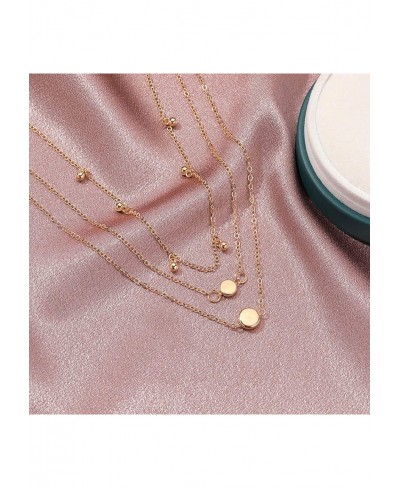 Dainty Layered Choker Necklaces Handmade Chain Dog Paw Pendant Multilayer Adjustable Layering Chain Gold Plated Necklaces for...