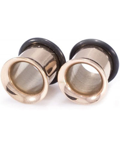 Rose Gold Single Flare O-ring Anodized Titanium Ear Plug Tunnel 14G-00G'' $7.62 Piercing Jewelry