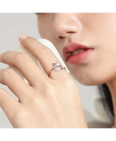 Fox Ring for Women Teen Girls Rose Gold Cute Animal Rings Fox Jewelry Gift for Her Girlfriend Wife $10.02 Statement