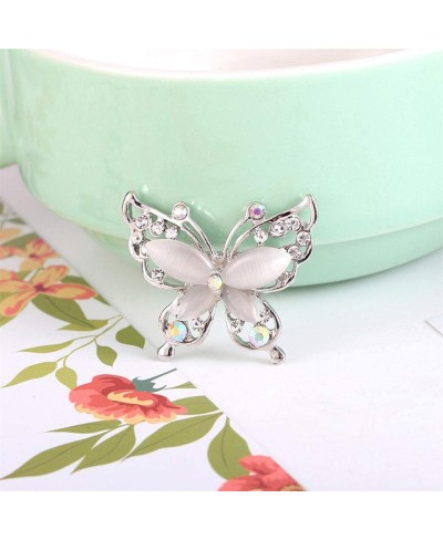 Butterfly Brooch Pins Elegant Rhinestone Brooches Women Corsage Scarf Shawl Clothing Accessories $8.45 Brooches & Pins