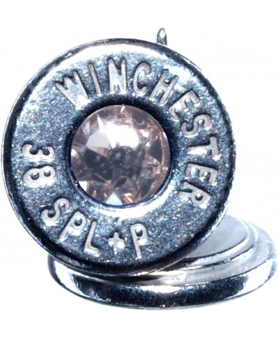 38 Special+P Palladium Plated Stud Earrings with Swarovski Crystals- Clear (Winchester) $17.50 Stud