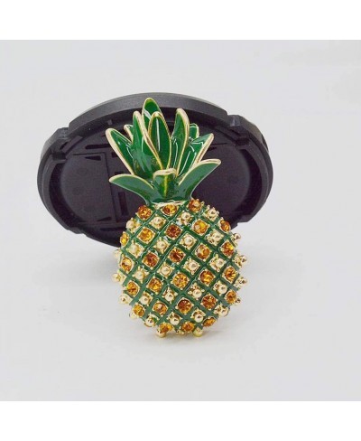 Retro Pineapple Rhinestone Brooch Alloy Personaltiy Cartoon Fruit Boutonniere Women Wedding Bridal Banquet Clothing Decorativ...