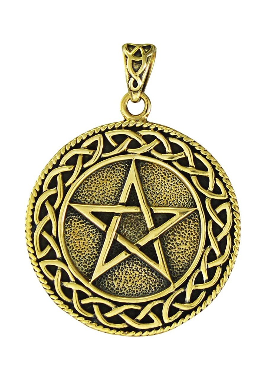 Bronze Celtic Pentacle Pendant 1 1/8 Inch Diameter $21.00 Pendants & Coins