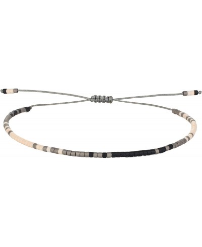 Mixed Beaded Strand Bracelets Woven Braided Charm Friendship String Bangles Adjustable for Women Girls $12.45 Bangle