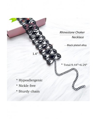 Rhinestone Choker Necklace Diamond Neck Chain Festival Fashion Drag Queen Costume Jewelry Prom Party Accessories Gift for Wom...