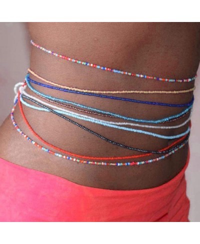 Women's Body Chains Beads Waist Chain Beaded Belly Body Chains Layered Waist Jewelry Body Accessory (10pcs) $9.64 Body Chains