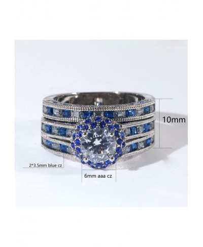 His Her Ring Couple Rings Matching Ring 1ct AAA CZ Womens Wedding Ring Sets for Him and Her Wedding Bands $30.28 Bridal Sets