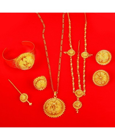 Big Size Jewelry Sets for Ethiopian Gold Color Women African Jewelry Set $33.07 Jewelry Sets